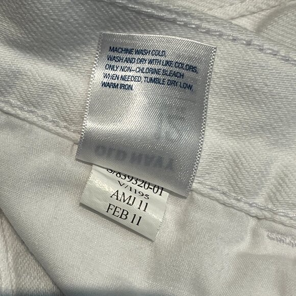 OLD NAVY Mini Skirt Denim White Size 12 Cotton - Picture 8 of 9